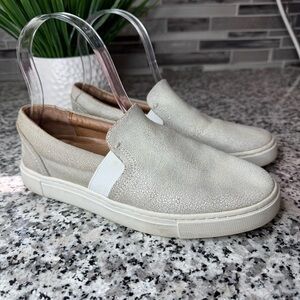 Frye | Women's Ivy Slip On Shoes in Cream Size 5.5